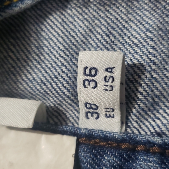 Armani Jeans Indigo Series 008 Mens Blue Button Fly Regular Jeans Size 36x32 - Picture 9 of 16